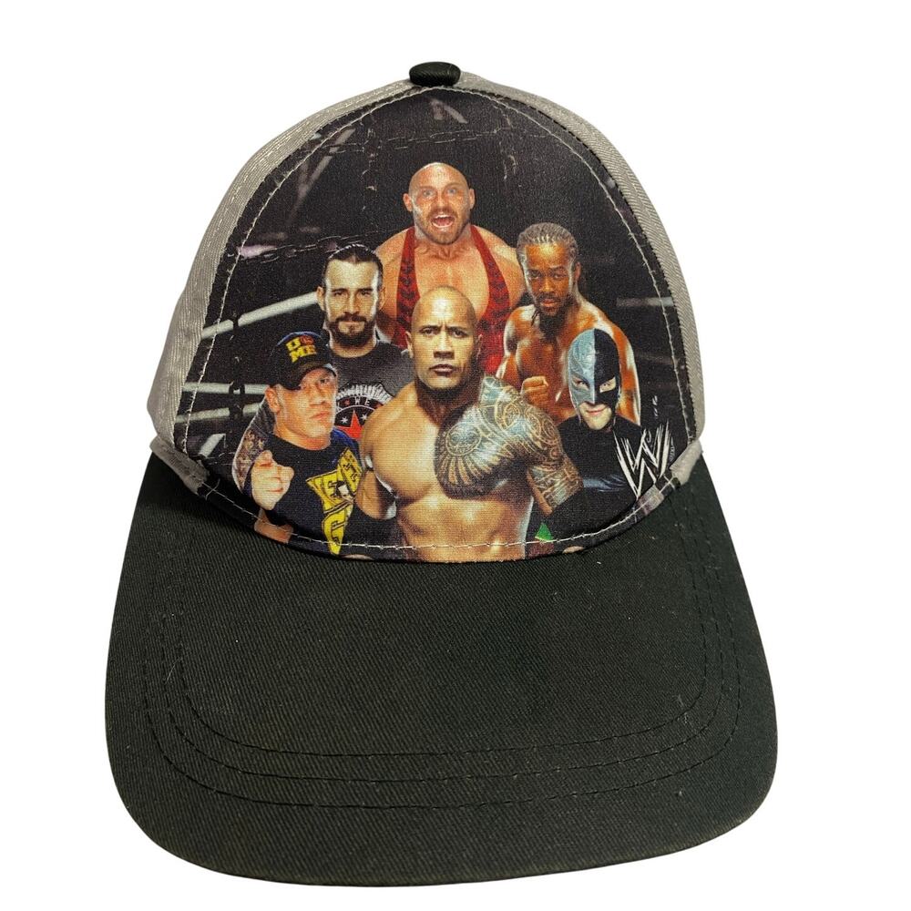 WWE Cap 2013 Gray Black Brim John Cena The Rock CM Punk Ryback